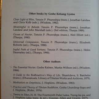 The bibliography - from Heart of Wisdom, pub. 1989 (2nd edition) shows that Ocean of Nectar was first translated by Tenzin P. Phunrabpa,